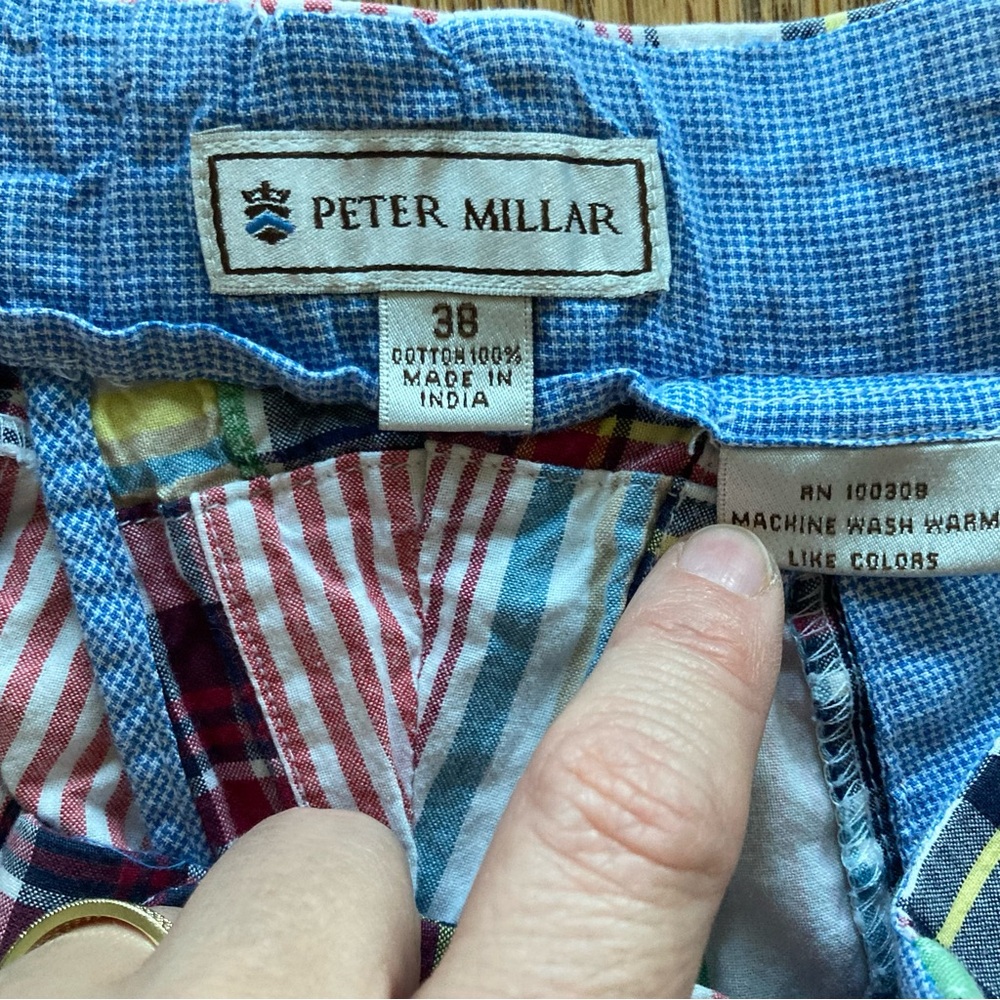 Peter Millar Men’s Multicolor Patchwork Shorts - image 3